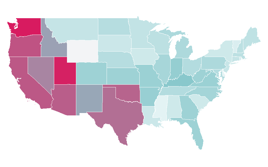 Affinity by region — Hatsune Miku, United States