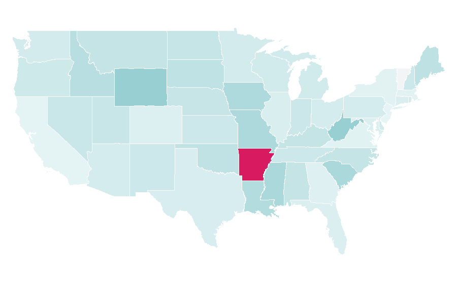Affinity by region — Hawaii Five-0, United States