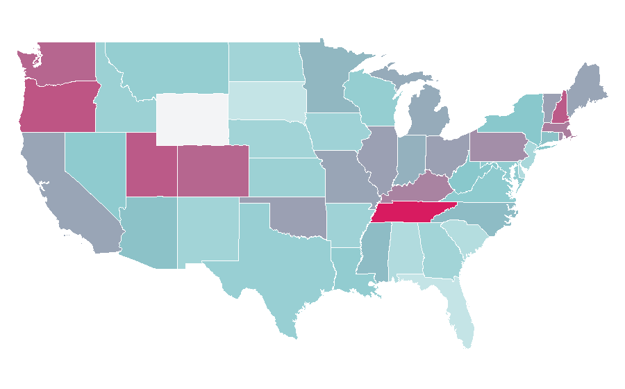 Affinity by region — Hayley Williams, United States