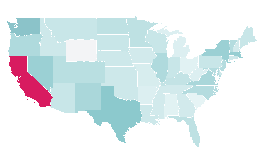 Affinity by region — Headbanging, United States