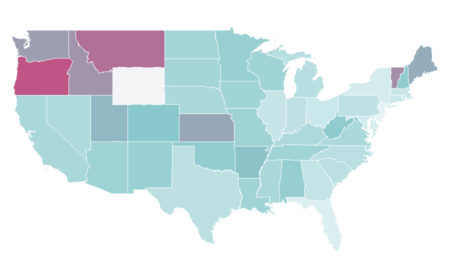 Affinity by region — Headlamp, United States