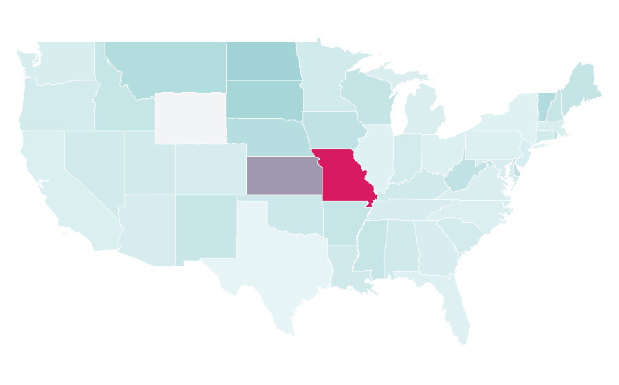 Affinity by region — Heartland Bowhunter, United States