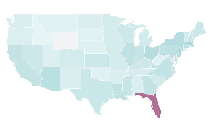 Affinity by region — Heat (1995 film), United States