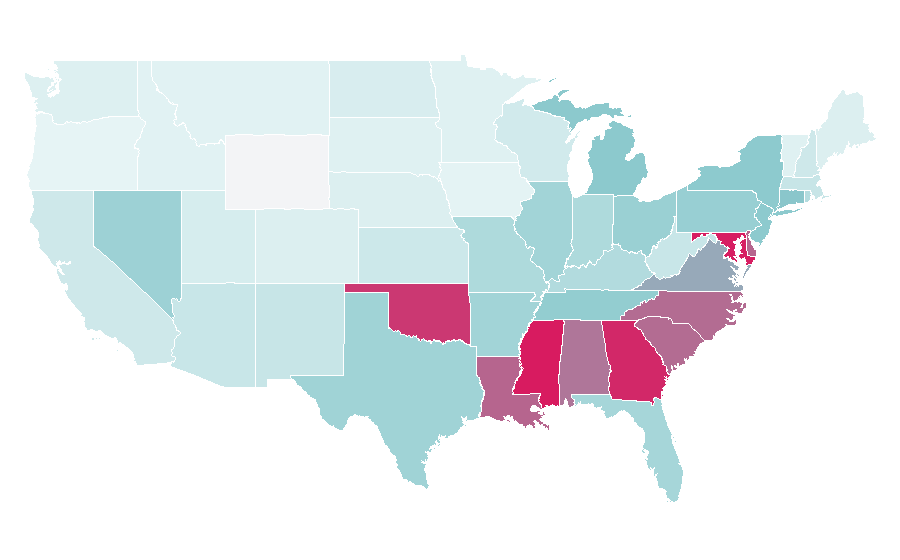 Affinity by region — Heavy D, United States