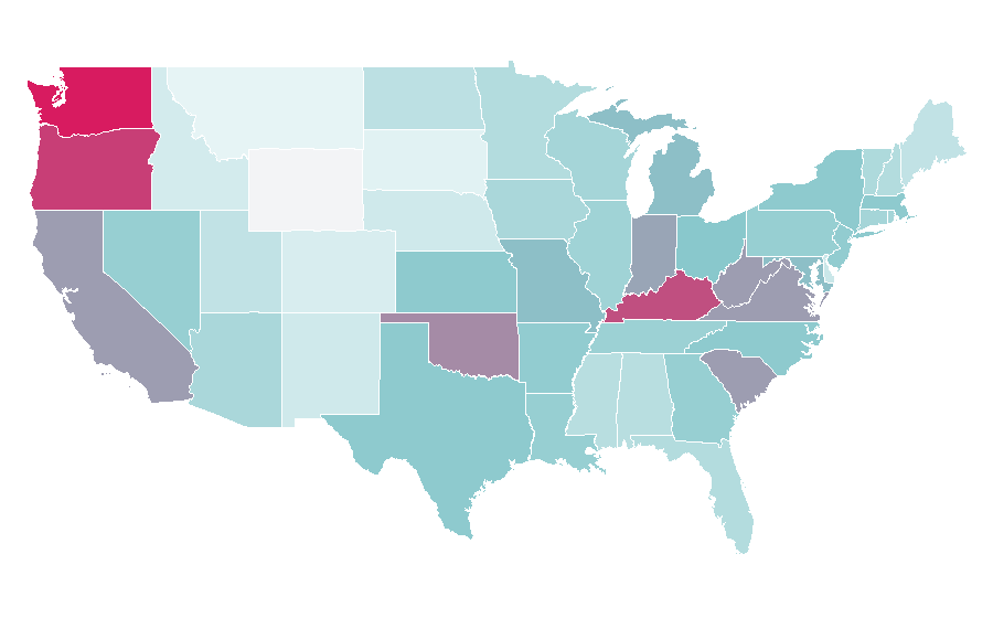 Affinity by region — Heavy Rain, United States