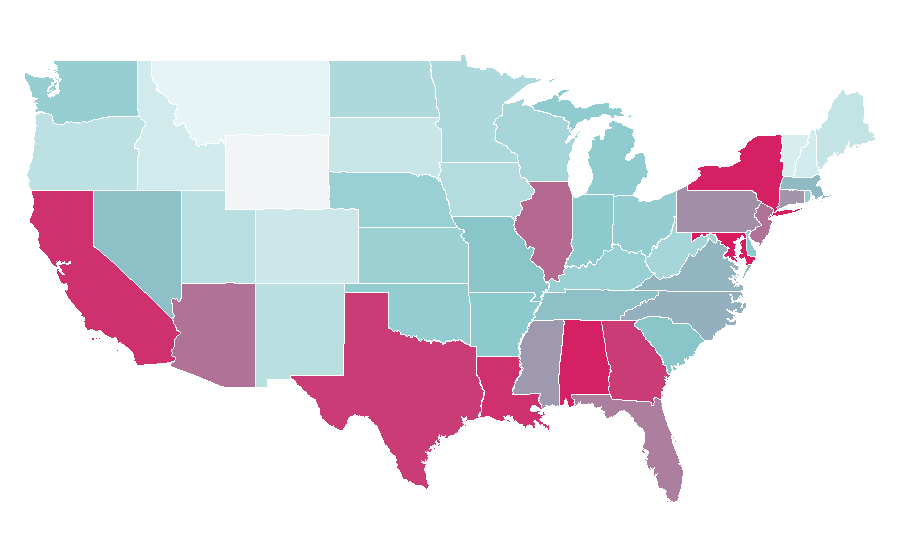 Affinity by region — Heel, United States