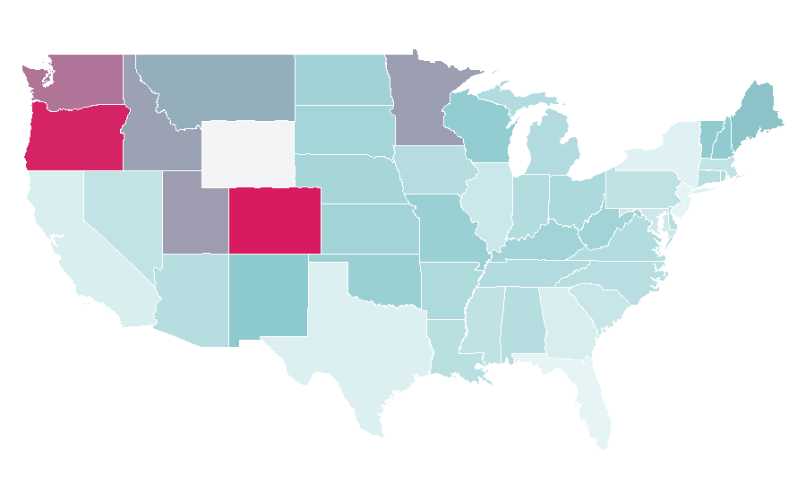 Affinity by region — Heilung, United States