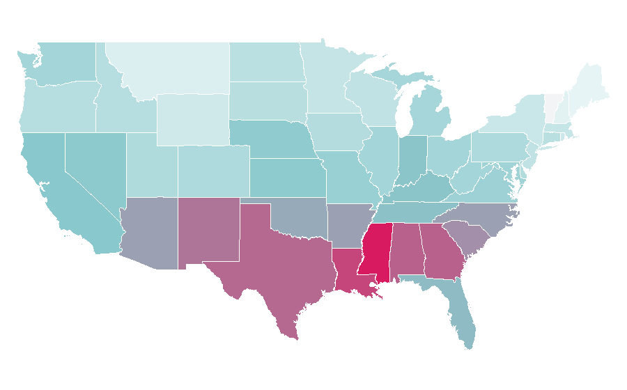Affinity by region — Hellcats, United States