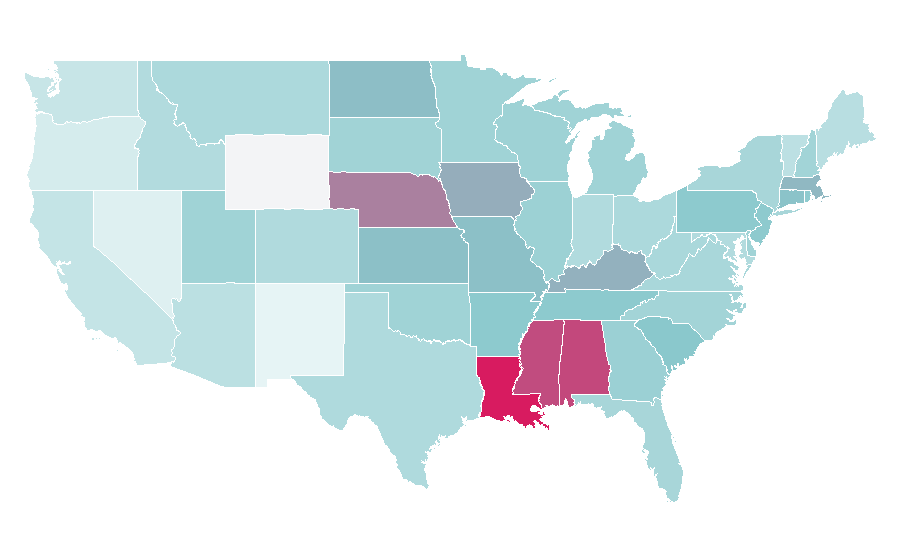 Affinity by region — Hello Molly, United States