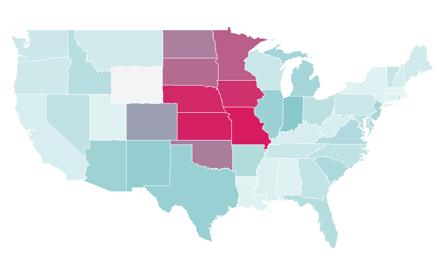 Affinity by region — Helzberg Diamonds, United States