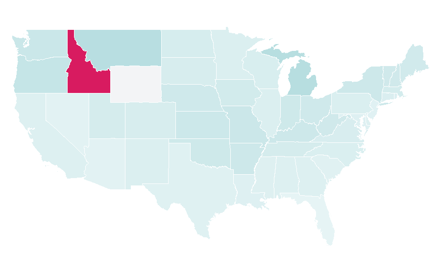 Affinity by region — Hemlock, United States