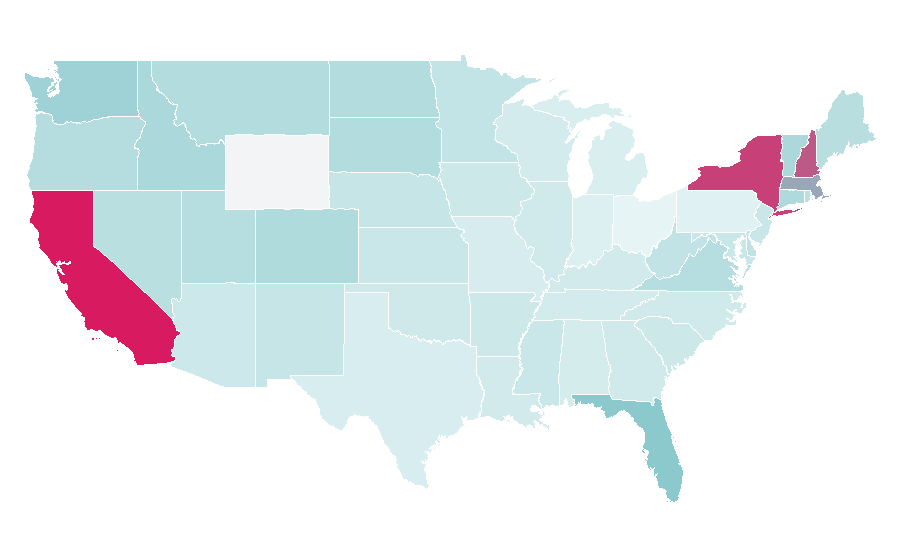 Affinity by region — Hemnet, United States