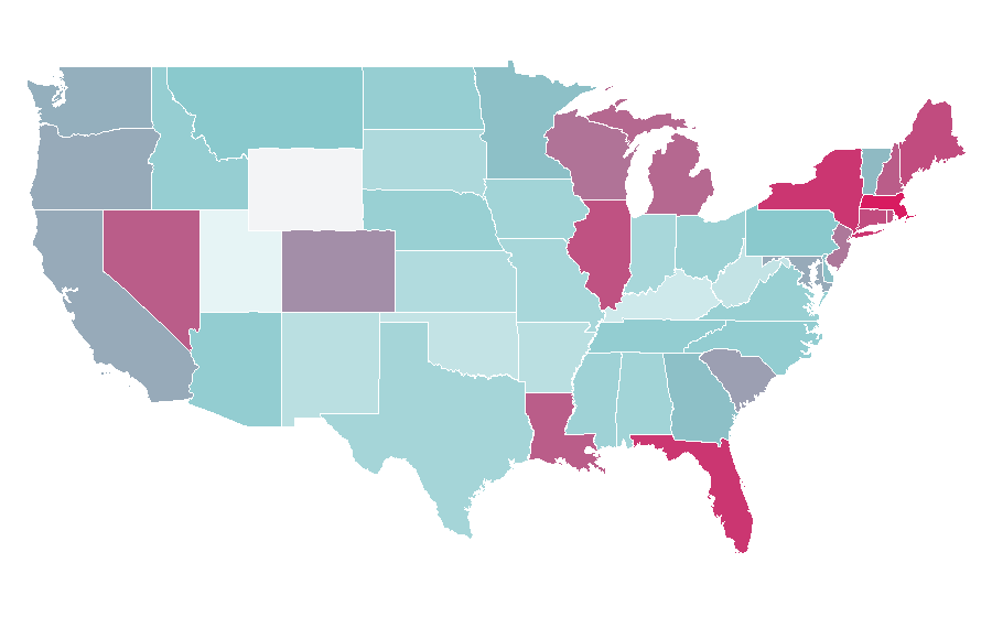 Affinity by region — Hendrick's Gin, United States
