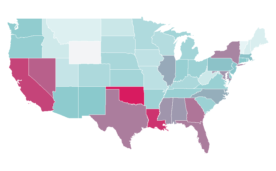 Affinity by region — Hennessy, United States