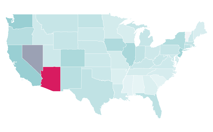 Affinity by region — Henry Cejudo, United States
