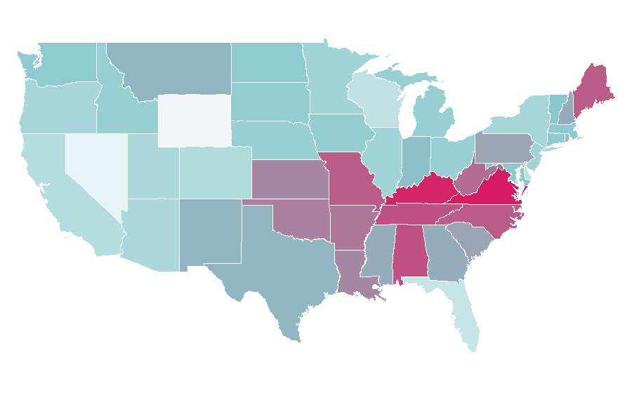 Affinity by region — Henry VIII of England, United States