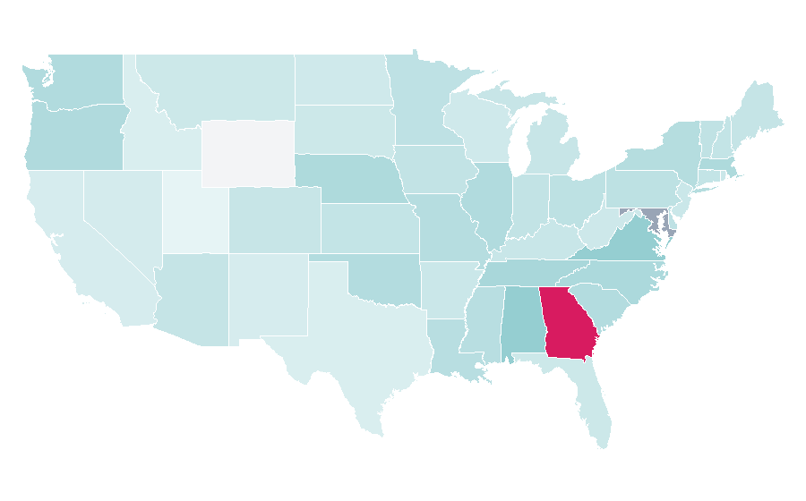 Affinity by region — Herman Cain, United States