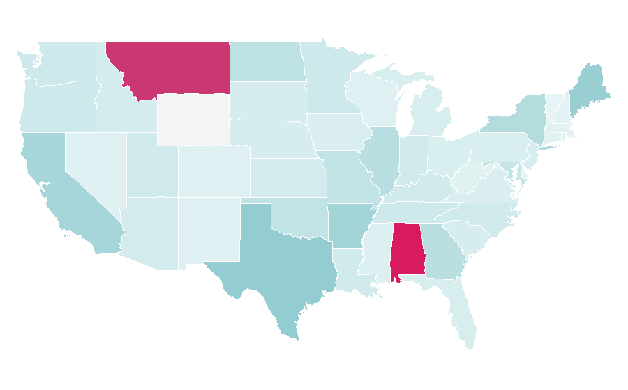 Affinity by region — HE/RO, United States