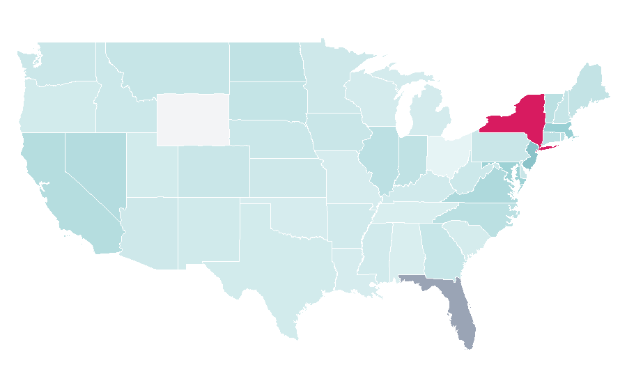 Affinity by region — Hertha BSC, United States