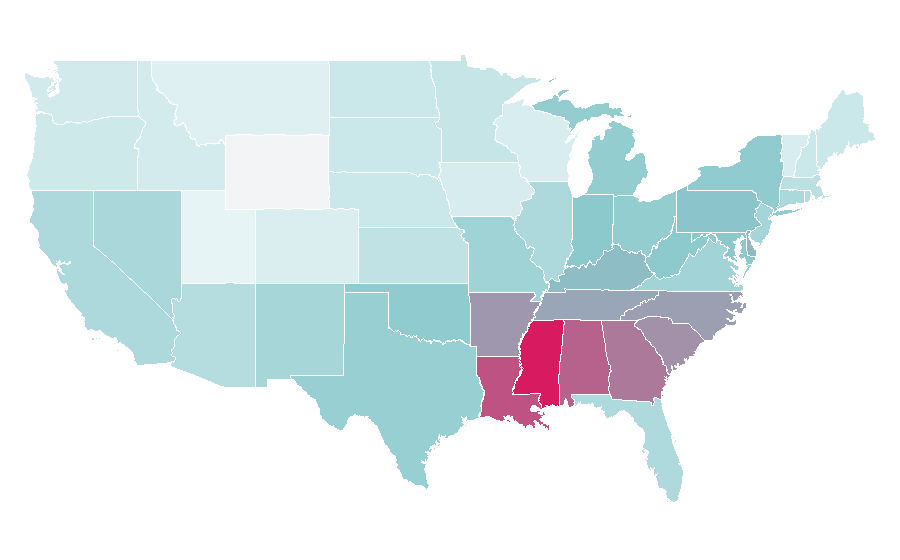 Affinity by region — Hey Arnold!, United States