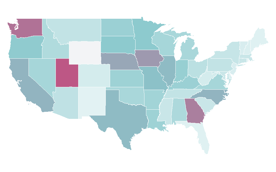 Affinity by region — Hi-Chew, United States