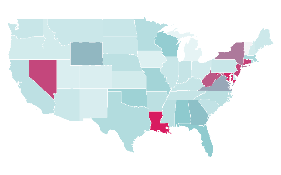 Affinity by region — Hi5, United States