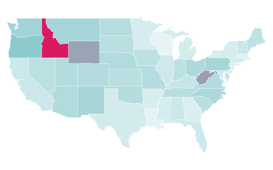 Affinity by region — Hickory Farms, United States
