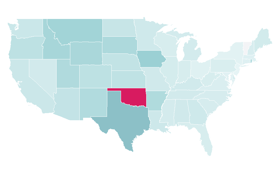 Affinity by region — Hidalgo (film), United States