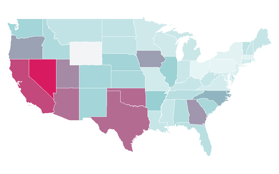 Affinity by region — Hidalgo (state), United States