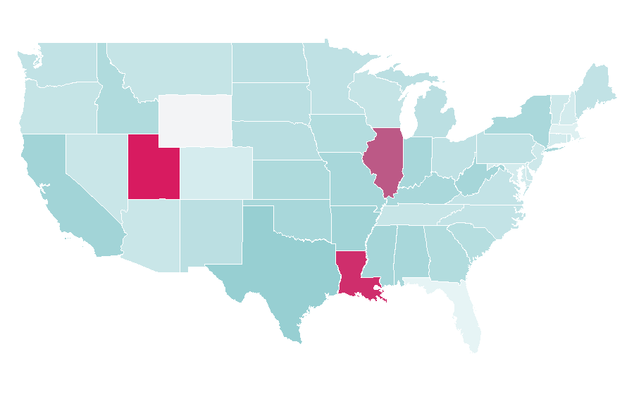 Affinity by region — Hide-and-seek, United States