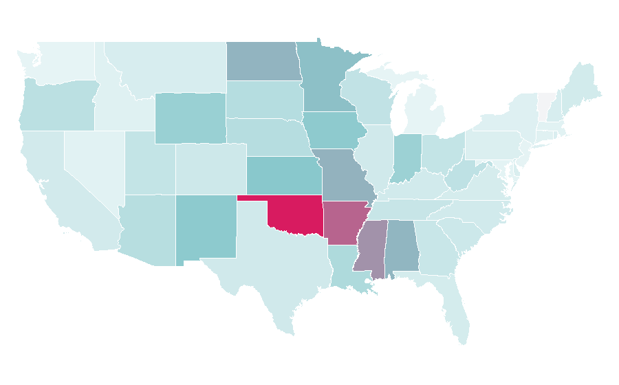 Affinity by region — High 5 Casino, United States