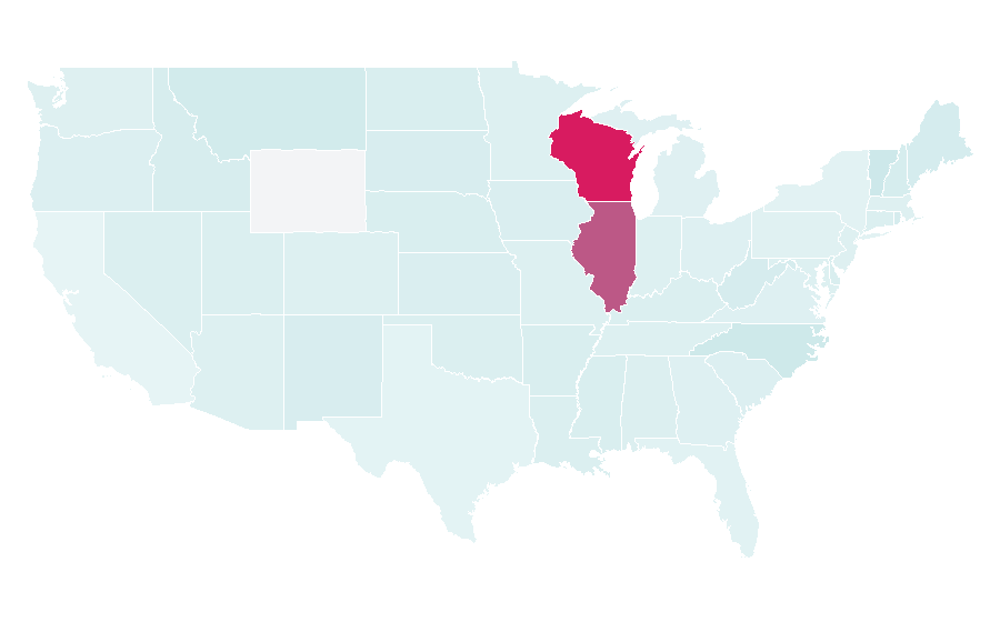 Affinity by region — Highpoint Shopping Centre, United States