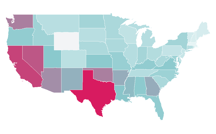 Affinity by region — Highschool of the Dead, United States