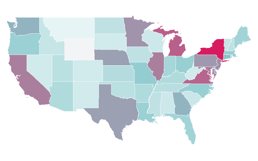 Affinity by region — Hijab, United States