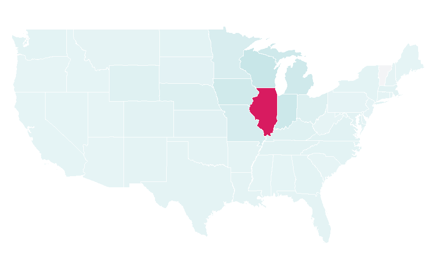 Affinity by region — Hilton Chicago, United States