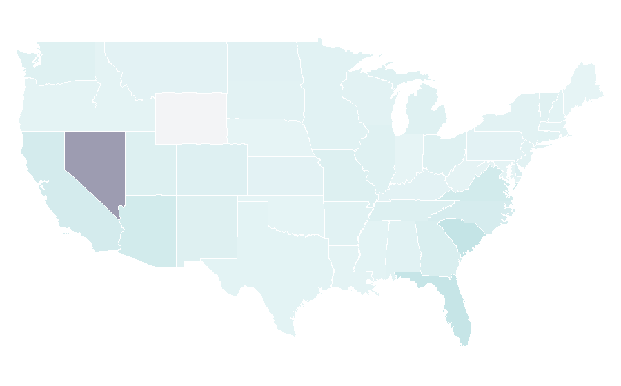 Affinity by region — Hilton Grand Vacations Company, United States