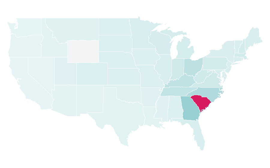 Affinity by region — Hilton Head Island, South Carolina, United States