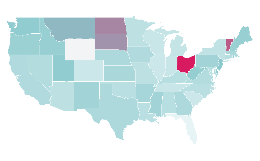 Affinity by region — Hindu mythology, United States