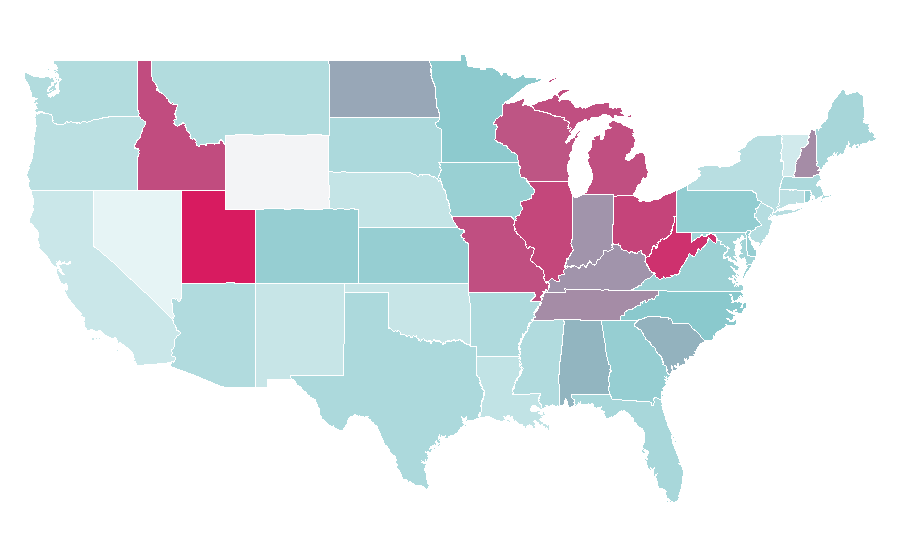 Affinity by region — Hip2Save, United States