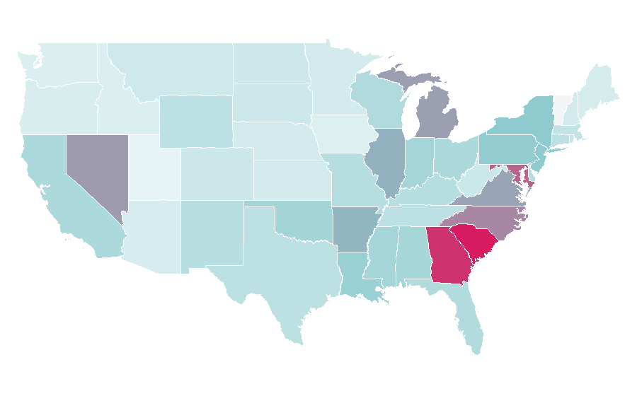 Affinity by region — HipHopDX, United States