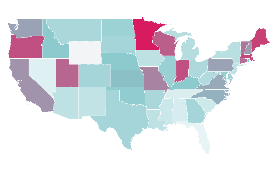 Affinity by region — Hippo Campus, United States