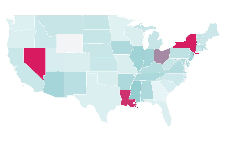 Affinity by region — Hiroshima Toyo Carp, United States