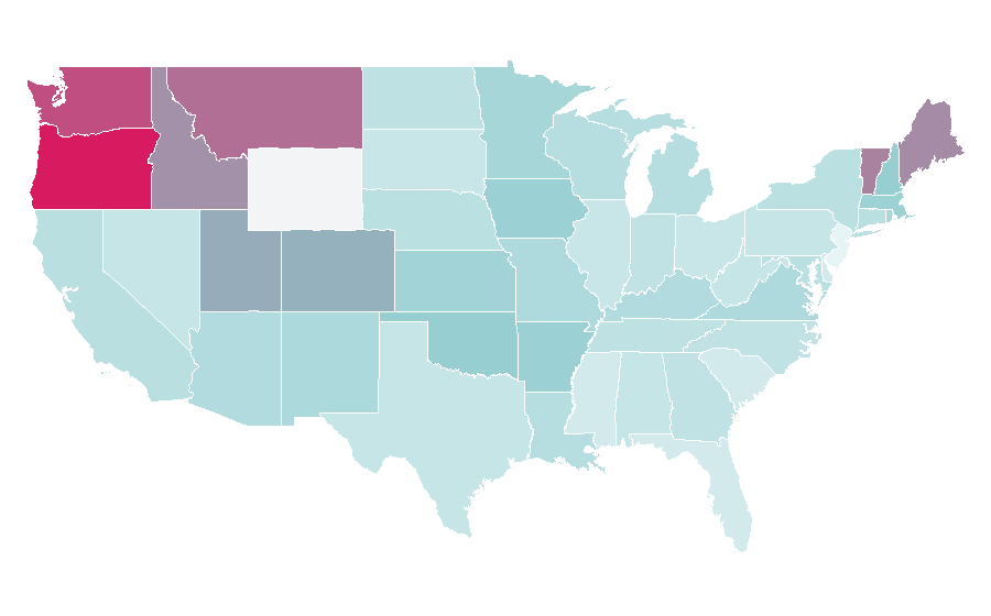 Affinity by region — His Dark Materials, United States