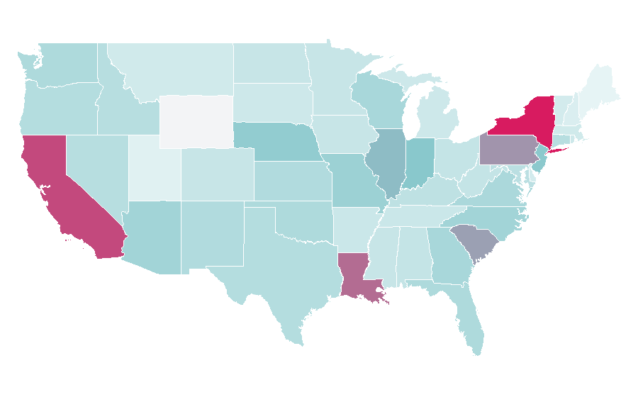 Affinity by region — Hit and run, United States