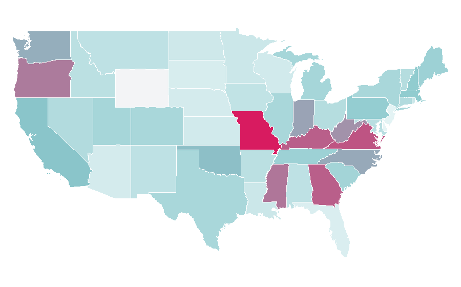 Affinity by region — Hitachi, United States