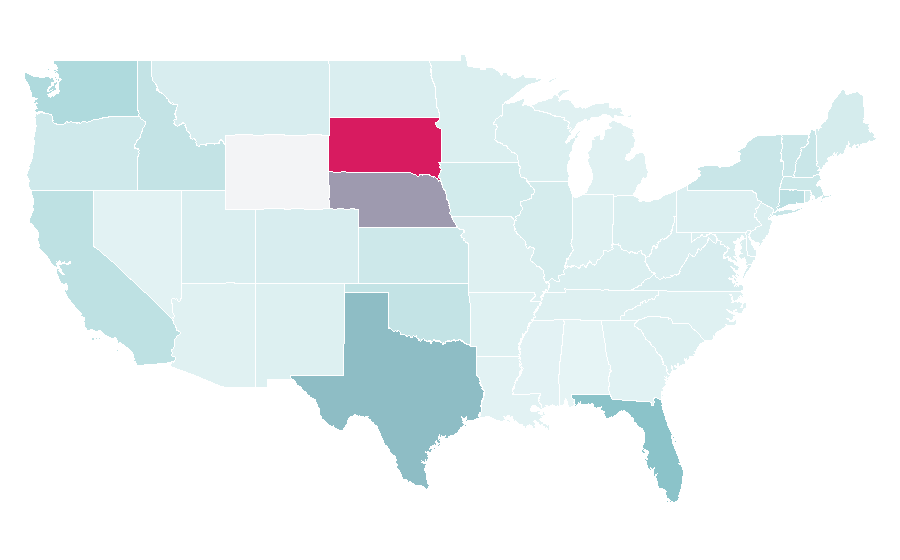 Affinity by region — Hitchcock (film), United States
