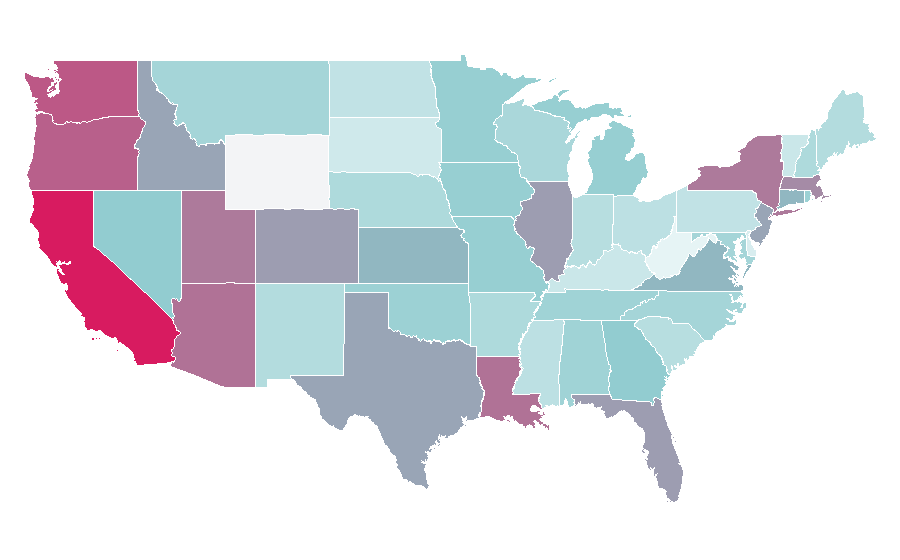 Affinity by region — Hitman (video game series), United States