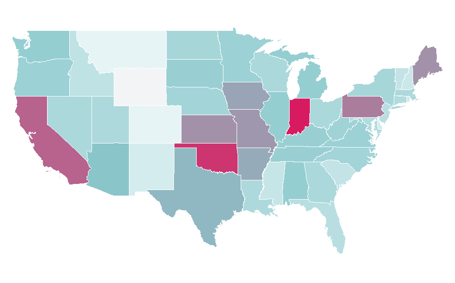 Affinity by region — Hive (game), United States