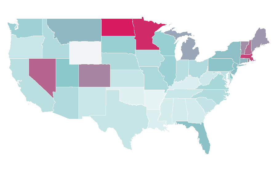 Affinity by region — Hockey (band), United States