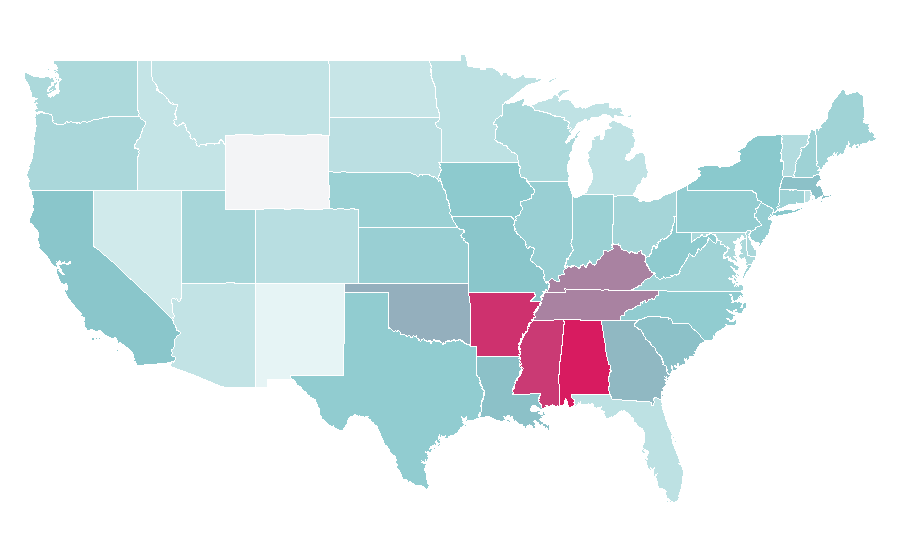 Affinité par région — Hoka, États-Unis